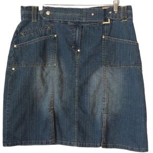 Vintage 90’s Vezucci denim pencil skirt XL 16